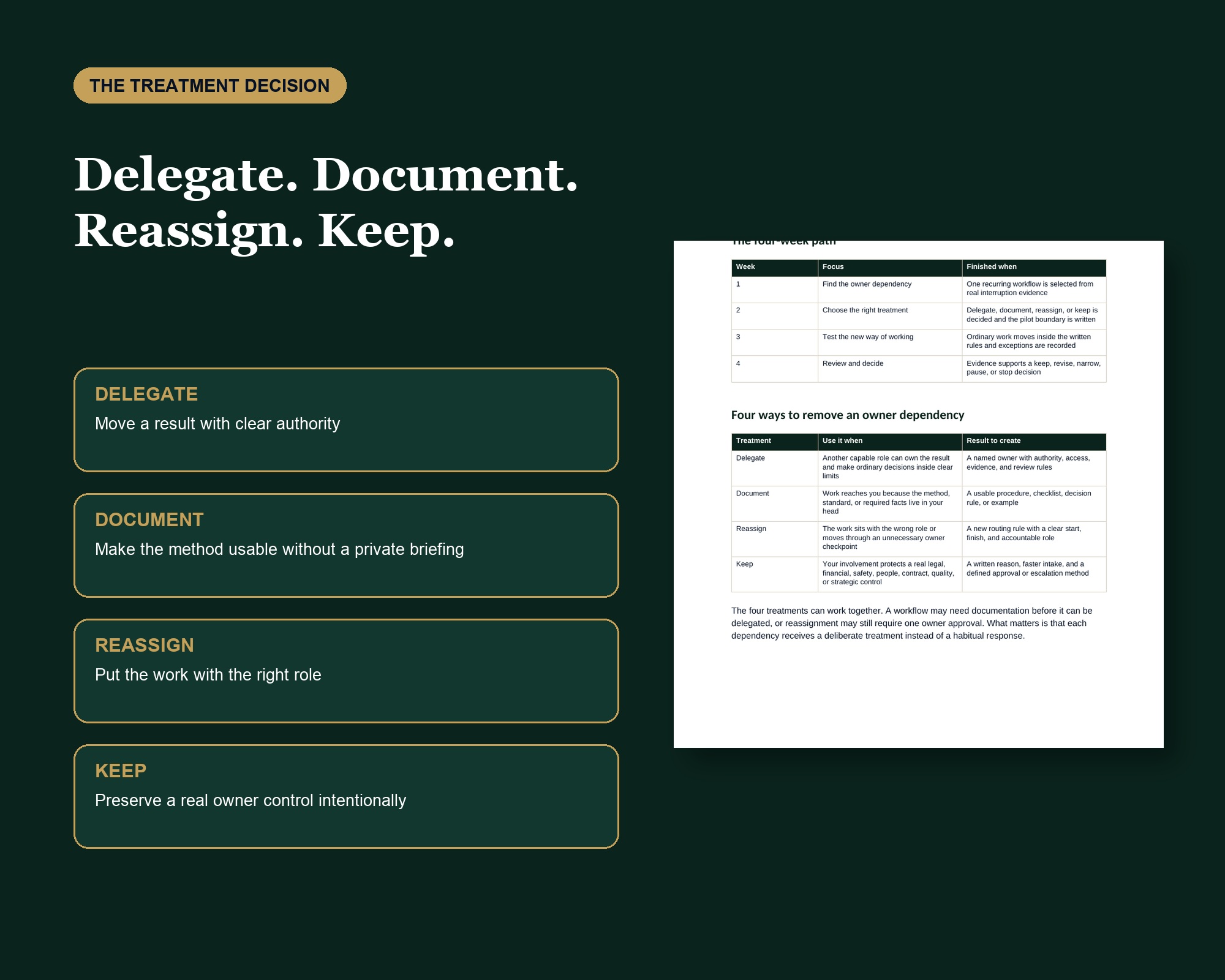 Workbook preview showing the delegation pilot and operating controls.